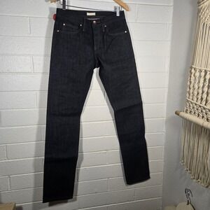 Unbranded Brand Selvedge Jeans Denim 30x35 Long Dark Wash Skinny Streetwear